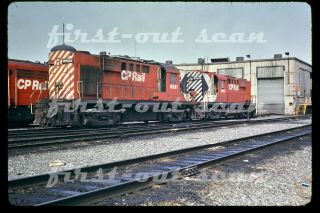 Slide - Canadian Pacific Cp 8591 8465 Mlw Group View St.  Luc 1974