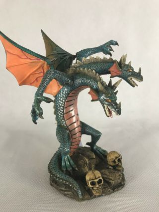 Medieval Legends Statue 29565 Two Headed Dragon 7 Inch With Base