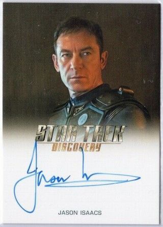 Jason Isaacs As Capt Gabriel Lorca - Auto Card - Star Trek Discovery Season One