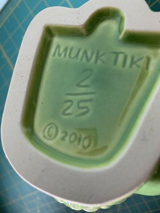 Munktiki Green Skull Timi Mug Limited 2010 6