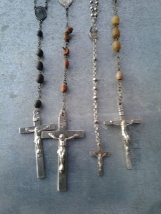 Rosaries Vintage Catholic Crucifix Beads Prayer Faith Church Religion Christ 4