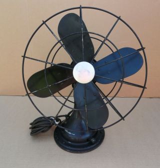 Vintage Early Westinghouse 12 1/2 " Electric Fan 4 Blade 3 Speed 868872