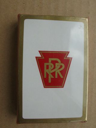 Prr Boxed Deck Of Playing Cards Pennsylvania Railroad White Background