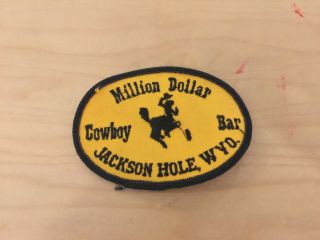 Jackson Hole,  Wyoming,  Million Dollar Cowboy Bar Patch,  1970 