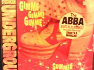 Stockholm Underground Gimme Gimme/summer Night City 12 " Single Abba Covers