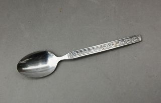 Northwest Orient Airlines Teaspoon Spoon Silverware Flatware Stainless Vintage