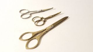 Three Pair Vintage Unusual Scissors Natenburg Strauss Germany Furr