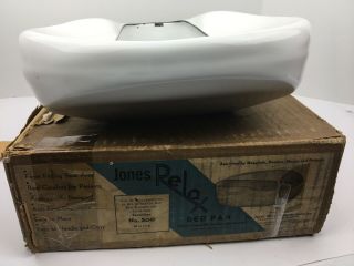 Vintage Jones Relax Porcelain Bed Pan No 500 - Metal Enamel Wear