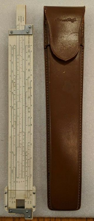Vintage Sans & Streiffe No.  311 Slide Rule With Leather Case