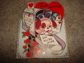 Vintage Valentines Day Mail Card I 
