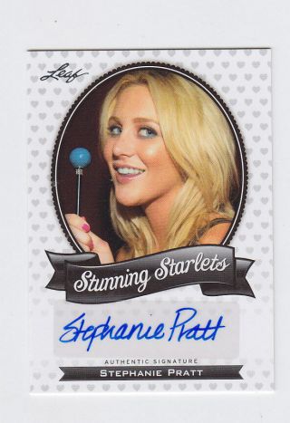2012 Leaf Pop Century Signature Autograph Stephanie Pratt Auto Ba - Sp1