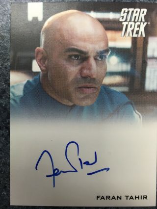 Star Trek The Movie 2009 Autograph Card Faran Tahir Captain Robau