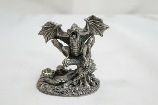 Wapw Uk Fantasy Pewter The Dark Dragon 3084 Figurine