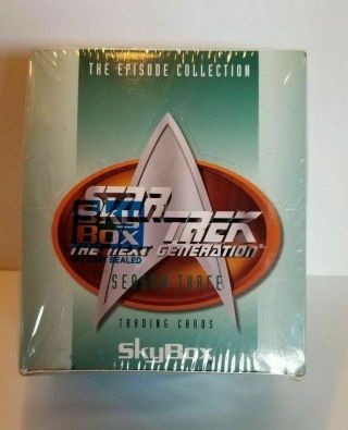 Star Trek The Next Generation Season 3 Collector Trading Card Box Tng