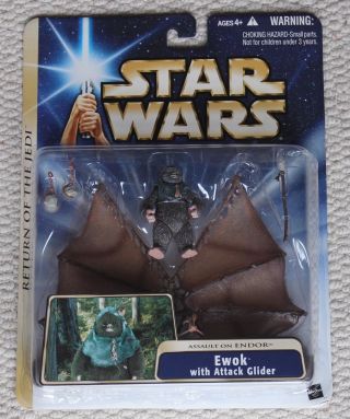 Star Wars Saga Return Of The Jedi Ewok,  Attack Glider Boxed Set 2004