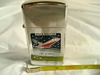 Zippo Space Shuttle Kennedy Space Center Ksc Florida Slim Mini Cigarette Lighter