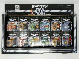 Star Wars Angry Birds 2013 Sdcc Exclusive 12 Pack Special Action Figure Set