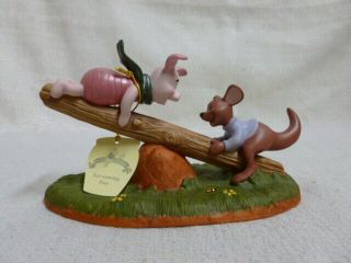 Walt Disney Winnie The Pooh And Friends See Sawing Fun Roo Piglet Figurine A4494