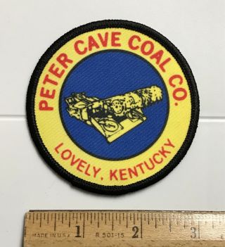 Peter Cave Coal Company Lovely Kentucky Ky Mine Mining Souvenir Round Patch