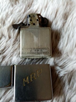 Vintage Zippo Lighter Very Rare Fully Comes With Zippo Insert