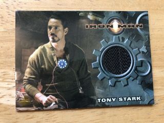 Iron Man Marvel Movie Relic Costume Card Tony Stark Rdj Rittenhouse Archives