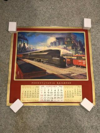 Pennsylvania Railroad Prr 1945 Wall Calendar (2 Of 2)