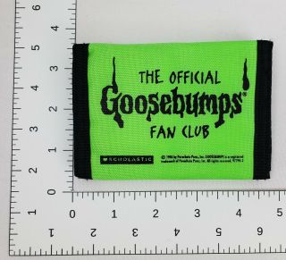 The Official Goosebumps Fan Club Wallet 1996