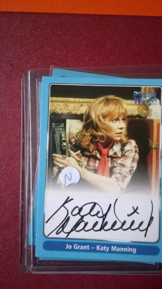Katy Manning Autographed Doctor Who Strictly Ink Trading Card Rare /