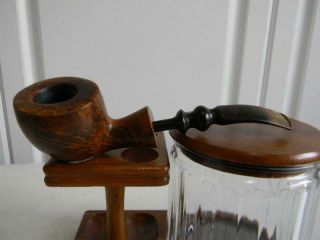 Vintage BEN WADE Golden Walnut Smoking Pipe Handmade in Denmark 2