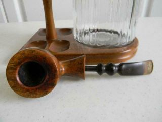 Vintage BEN WADE Golden Walnut Smoking Pipe Handmade in Denmark 4