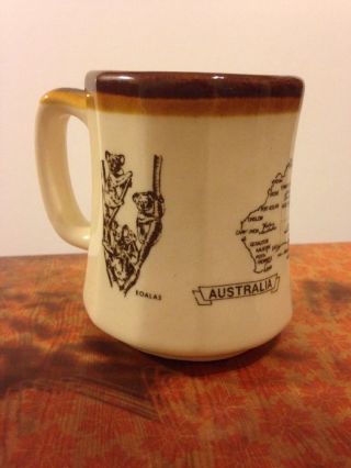 Vintage Australia Koala Kangaroo Coffee Mug