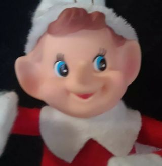 Elf Pixie Christmas Holiday Ornament Decor.  Approx 11 