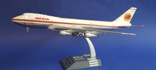 Inflight200 Boeing 747 - 100 Iberia Ec - Bro A Die - Cast Model (with Stand)