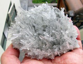 Quartzs Clear Needle Crystals & Pyrites On Matrix From Peru.  Very Aesthetyc Piece