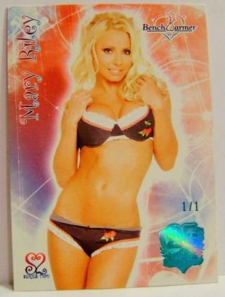 Mary Riley Ice Blue 1/1 One Of One Benchwarmer 25 Years 2019 Ultra Rare