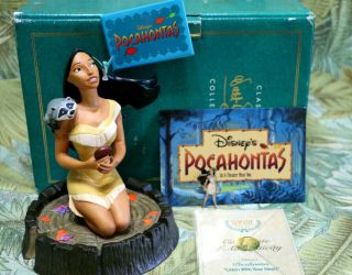 Wdcc “listen With Your Heart” Pocahontas Mib,  Movie Pin & Card,  Disney Pin
