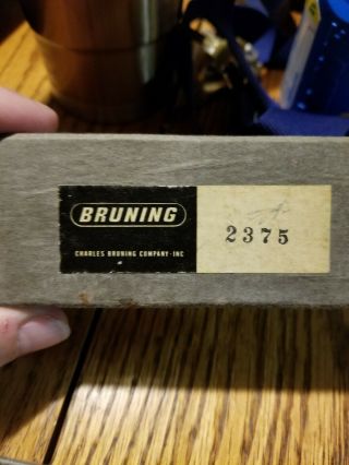 Vintage Chrome Charles Bruning Map Measure Opisometer w/ Box 5
