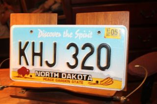2015 North Dakota License Plate Discover The Spirit Peace Garden State Khj 320