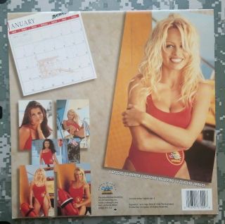 Girls of BAYWATCH w/ Pamela Anderson 1997 Wall Calendar Swimsuit HOT & SEXY 2