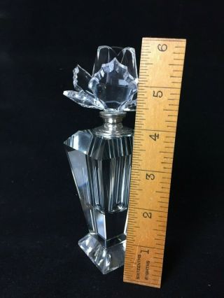 Shannon Crystal Designs of Ireland Perfume Bottle with Rose Top 5