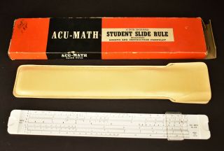 Acu - Math Slide Rule Student No 400 10 " Long