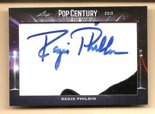 2019 Leaf Metal Pop Century Regis Philbin Cut Autograph Auto