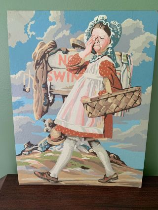 Norman Rockwell Paint By Number Pbn Vintage Rare 