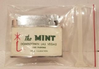 Vintage The Downtown Las Vegas Casino Older Madison Flat Line Lighter