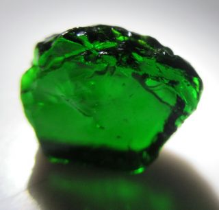 5.  76 Crt Chrome Green Tourmaline Crystal Facet Rough K21