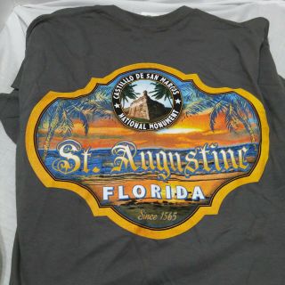 Castillo De San Marcos T Shirt Large L Saint Augustine Florida Fort National