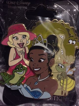 Wdi Mog Disney Character Cluster Pin Princess And The Frog Tiana Naveen Le 250