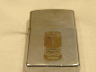 Great Vintage Zippo Lighter With Genesee Cream Ale Beer Can Engraved On Fron
