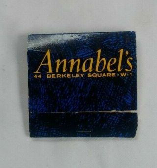 Vintage Matchbook Annabel 