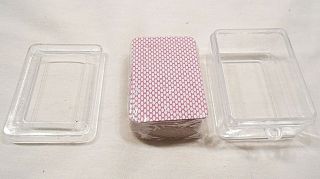 Vintage Miniature Playing Cards,  Plastic Case,  W/sealed Package,  1 - 3/4 " X 1 - 1/8 "
